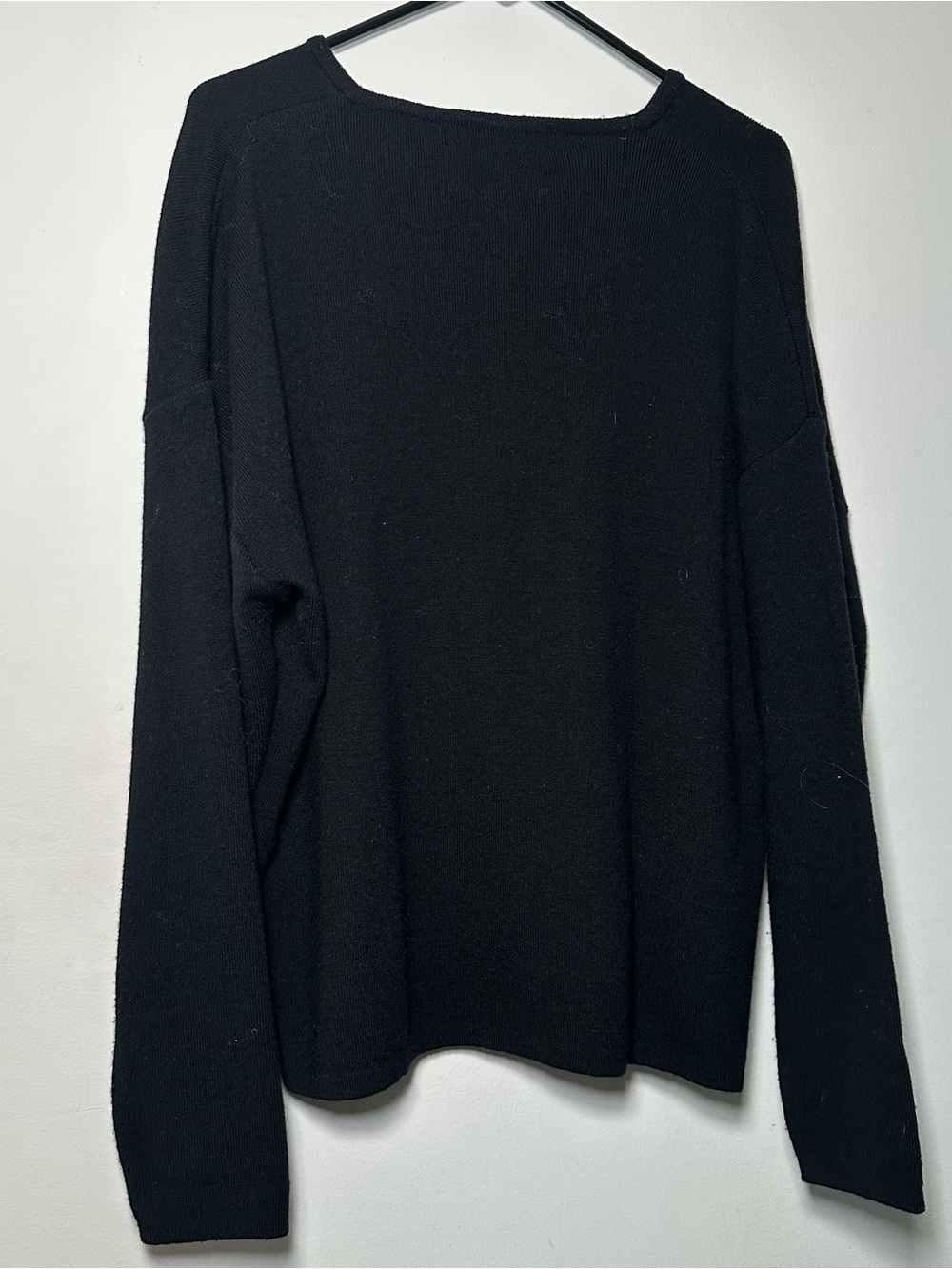 Bachrach Black V-Neck Wool Blend Sweater XL Men’s Lightweight Knit Pullover - Picture 12 of 15